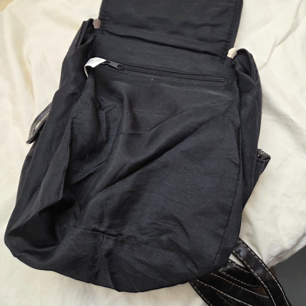 Black Mini Backpack | Compact, Hands-Free - Picture 3 of 4
